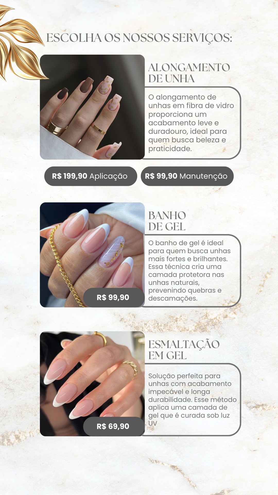 Depois: Catálogo Profissional